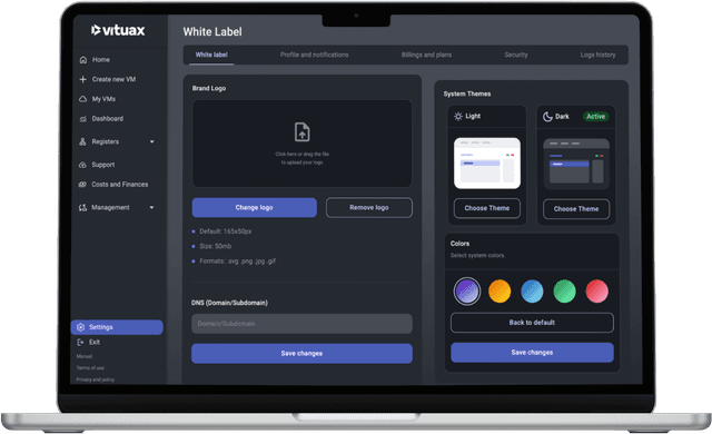 pc software in dark mode